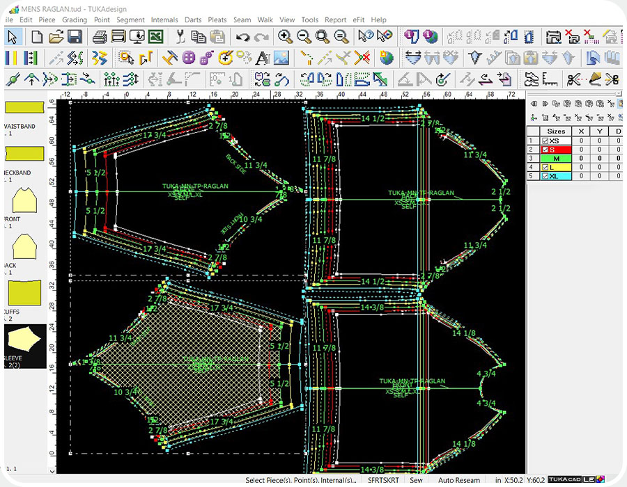 Fashion Manufacturing Tukatech Digitized Production Grading